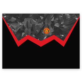 Поздравительная открытка с принтом Manchester United 2018 #14 в городе Новоалтайск, 100% бумага | плотность бумаги 280 г/м2, матовая, на обратной стороне линовка и место для марки
 | Тематика изображения на принте: emirates | fc | manchester united | абстракция | геометрия | зож | клуб | линии | манчестер юнайтед | модные | мяч | россии | спорт | спортивные | стиль | тренды | футбол | футбольный клуб | экстрим | эмблема