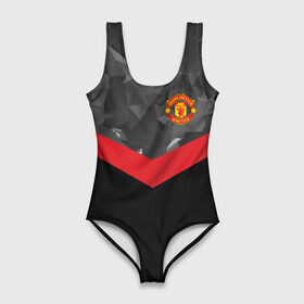 Купальник-боди 3D с принтом Manchester United 2018 #14 в городе Новоалтайск, 82% полиэстер, 18% эластан | Круглая горловина, круглый вырез на спине | emirates | fc | manchester united | абстракция | геометрия | зож | клуб | линии | манчестер юнайтед | модные | мяч | россии | спорт | спортивные | стиль | тренды | футбол | футбольный клуб | экстрим | эмблема
