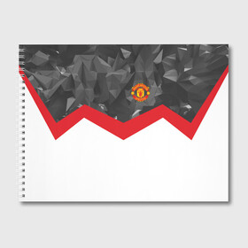 Альбом для рисования с принтом Manchester United 2018 #16 в городе Новоалтайск, 100% бумага
 | матовая бумага, плотность 200 мг. | Тематика изображения на принте: emirates | fc | manchester united | абстракция | геометрия | зож | клуб | линии | манчестер юнайтед | модные | мяч | россии | спорт | спортивные | стиль | тренды | футбол | футбольный клуб | экстрим | эмблема