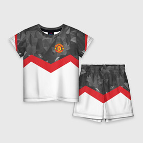 Детский костюм с шортами 3D с принтом Manchester United 2018 16 в городе Новоалтайск,  |  | emirates | fc | manchester united | абстракция | геометрия | зож | клуб | линии | манчестер юнайтед | модные | мяч | россии | спорт | спортивные | стиль | тренды | футбол | футбольный клуб | экстрим | эмблема