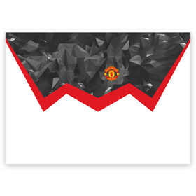 Поздравительная открытка с принтом Manchester United 2018 #16 в городе Новоалтайск, 100% бумага | плотность бумаги 280 г/м2, матовая, на обратной стороне линовка и место для марки
 | Тематика изображения на принте: emirates | fc | manchester united | абстракция | геометрия | зож | клуб | линии | манчестер юнайтед | модные | мяч | россии | спорт | спортивные | стиль | тренды | футбол | футбольный клуб | экстрим | эмблема