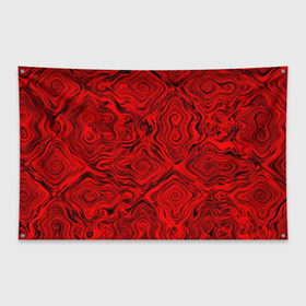 Флаг-баннер с принтом Tie-Dye red в городе Новоалтайск, 100% полиэстер | размер 67 х 109 см, плотность ткани — 95 г/м2; по краям флага есть четыре люверса для крепления | волны | красный | разводы | текстура