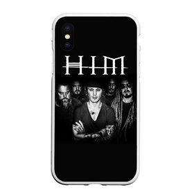 Чехол для iPhone XS Max матовый с принтом HIM в городе Новоалтайск, Силикон | Область печати: задняя сторона чехла, без боковых панелей | антто меласньемин | вилле вало | мика карппинен | микко линдстрём | микко паананен | оскари кюмалайне | хим | юкка крёгер | юсси микко салминен | юха петтери лондквист | юха тарвонен