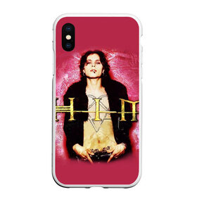 Чехол для iPhone XS Max матовый с принтом HIM в городе Новоалтайск, Силикон | Область печати: задняя сторона чехла, без боковых панелей | антто меласньемин | вилле вало | мика карппинен | микко линдстрём | микко паананен | оскари кюмалайне | хим | юкка крёгер | юсси микко салминен | юха петтери лондквист | юха тарвонен