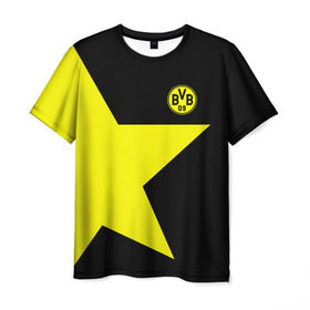 Мужская футболка 3D с принтом FC Borussia Dortmund 2018 в городе Новоалтайск, 100% полиэфир | прямой крой, круглый вырез горловины, длина до линии бедер | Тематика изображения на принте: боруссия | дортмунд