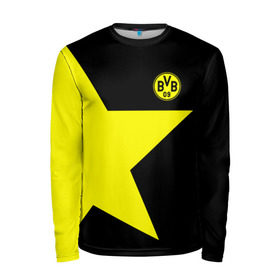 Мужской лонгслив 3D с принтом FC Borussia Dortmund 2018 в городе Новоалтайск, 100% полиэстер | длинные рукава, круглый вырез горловины, полуприлегающий силуэт | боруссия | дортмунд