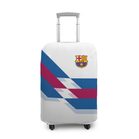 Чехол для чемодана 3D с принтом FC Barcelona #8 в городе Новоалтайск, 86% полиэфир, 14% спандекс | двустороннее нанесение принта, прорези для ручек и колес | fcb | барселона | геометрия | футбольный клуб