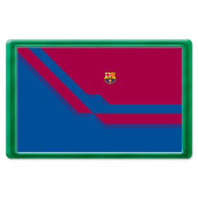 Магнит 45*70 с принтом FC Barcelona #5 в городе Новоалтайск, Пластик | Размер: 78*52 мм; Размер печати: 70*45 | fc | fc barcelona | fcb | fly emirates | ronaldo | абстракция | барселона | геометрия | зож | клуб | линии | месси | модные | мяч | реал мадрид | спорт | спортивные | тренды | футбол | футбольный клуб | эмблема