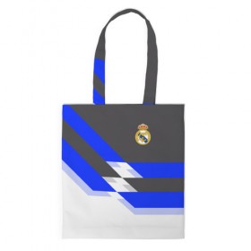 Сумка 3D повседневная с принтом Real Madrid 2018 в городе Новоалтайск, 100% полиэстер | Плотность: 200 г/м2; Размер: 34×35 см; Высота лямок: 30 см | реал мадрид | эмблема