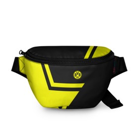 Поясная сумка 3D с принтом FC Borussia Dortmund 2018 Star в городе Новоалтайск, 100% полиэстер | плотная ткань, ремень с регулируемой длиной, внутри несколько карманов для мелочей, основное отделение и карман с обратной стороны сумки застегиваются на молнию | borussia | fc | football | football club | sport | боруссия | спорт | спортивные | униформа | фирменные цвета | фк | футбол | футбольный клуб