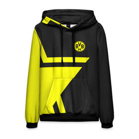 Мужская толстовка 3D с принтом FC Borussia Dortmund 2018 Star в городе Новоалтайск, 100% полиэстер | двухслойный капюшон со шнурком для регулировки, мягкие манжеты на рукавах и по низу толстовки, спереди карман-кенгуру с мягким внутренним слоем. | borussia | fc | football | football club | sport | боруссия | спорт | спортивные | униформа | фирменные цвета | фк | футбол | футбольный клуб