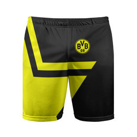 Мужские шорты 3D спортивные с принтом FC Borussia Dortmund 2018 Star в городе Новоалтайск,  |  | borussia | fc | football | football club | sport | боруссия | спорт | спортивные | униформа | фирменные цвета | фк | футбол | футбольный клуб