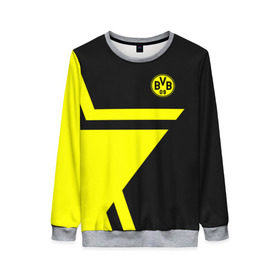 Женский свитшот 3D с принтом FC Borussia Dortmund 2018 Star в городе Новоалтайск, 100% полиэстер с мягким внутренним слоем | круглый вырез горловины, мягкая резинка на манжетах и поясе, свободная посадка по фигуре | borussia | fc | football | football club | sport | боруссия | спорт | спортивные | униформа | фирменные цвета | фк | футбол | футбольный клуб