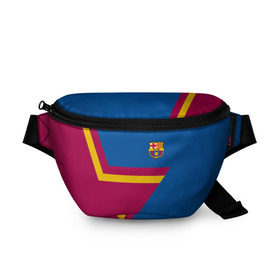 Поясная сумка 3D с принтом FC Barcelona 2018 Star в городе Новоалтайск, 100% полиэстер | плотная ткань, ремень с регулируемой длиной, внутри несколько карманов для мелочей, основное отделение и карман с обратной стороны сумки застегиваются на молнию | fc | fc barcelona | fcb | fly emirates | ronaldo | абстракция | барселона | геометрия | зож | клуб | линии | месси | модные | мяч | реал мадрид | спорт | спортивные | тренды | футбол | футбольный клуб | эмблема