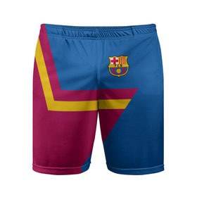 Мужские шорты 3D спортивные с принтом FC Barcelona 2018 Star в городе Новоалтайск,  |  | fc | fc barcelona | fcb | fly emirates | ronaldo | абстракция | барселона | геометрия | зож | клуб | линии | месси | модные | мяч | реал мадрид | спорт | спортивные | тренды | футбол | футбольный клуб | эмблема