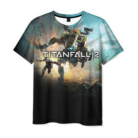 Мужская футболка 3D с принтом Titanfall в городе Новоалтайск, 100% полиэфир | прямой крой, круглый вырез горловины, длина до линии бедер | мех | мехи | пилот | пилоты | спектр | спектры | титан