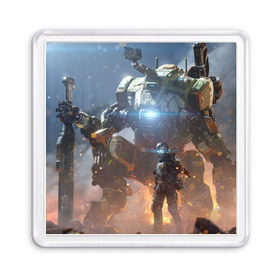 Магнит 55*55 с принтом Titanfall в городе Новоалтайск, Пластик | Размер: 65*65 мм; Размер печати: 55*55 мм | мех | мехи | пилот | пилоты | спектр | спектры | титан