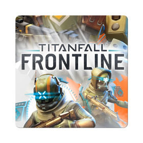 Магнит виниловый Квадрат с принтом Titanfall в городе Новоалтайск, полимерный материал с магнитным слоем | размер 9*9 см, закругленные углы | мех | мехи | пилот | пилоты | спектр | спектры | титан