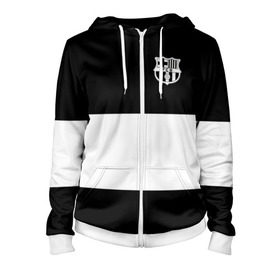 Женская толстовка 3D на молнии с принтом FC Barcelona Black Collection в городе Новоалтайск, 100% полиэстер | длина до линии бедра, манжеты и пояс оформлены мягкой тканевой резинкой, двухслойный капюшон со шнурком для регулировки, спереди молния, по бокам два кармана | black collection | fc | fc barcelona | fcb | fly emirates | ronaldo | барселона | зож | клуб | линии | месси | модные | мяч | реал мадрид | спорт | спортивные | тренды | футбол | футбольный клуб | эмблема