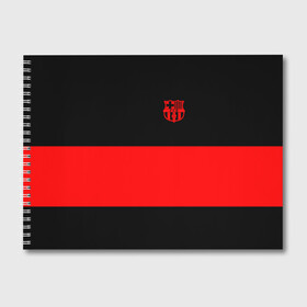 Альбом для рисования с принтом FC Barcelona Black Collection в городе Новоалтайск, 100% бумага
 | матовая бумага, плотность 200 мг. | Тематика изображения на принте: black collection | fc | fc barcelona | fcb | fly emirates | ronaldo | барселона | зож | клуб | линии | месси | модные | мяч | реал мадрид | спорт | спортивные | тренды | футбол | футбольный клуб | эмблема