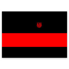 Поздравительная открытка с принтом FC Barcelona Black Collection в городе Новоалтайск, 100% бумага | плотность бумаги 280 г/м2, матовая, на обратной стороне линовка и место для марки
 | black collection | fc | fc barcelona | fcb | fly emirates | ronaldo | барселона | зож | клуб | линии | месси | модные | мяч | реал мадрид | спорт | спортивные | тренды | футбол | футбольный клуб | эмблема