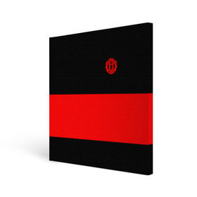 Холст квадратный с принтом Manchester Black Collection в городе Новоалтайск, 100% ПВХ |  | black collection | emirates | fc | manchester united | зож | клуб | линии | манчестер юнайтед | модные | мяч | спорт | спортивные | стиль | тренды | футбол | футбольный клуб | экстрим | эмблема