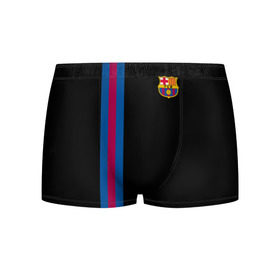 Мужские трусы 3D с принтом FC Barcelona Line Collection в городе Новоалтайск, 50% хлопок, 50% полиэстер | классическая посадка, на поясе мягкая тканевая резинка | fc | барселона | эмблема