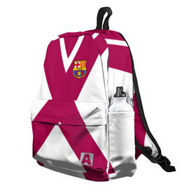Рюкзак 3D с принтом FC Barcelona X 2018 в городе Новоалтайск, 100% полиэстер | лямки с регулируемой длиной, сверху петелька, чтобы рюкзак можно было повесить на вешалку. Основное отделение закрывается на молнию, как и внешний карман. Внутри два дополнительных кармана, один из которых закрывается на молнию. По бокам два дополнительных кармашка | fc | fc barcelona | fcb | fly emirates | ronaldo | абстракция | барселона | геометрия | зож | клуб | линии | месси | модные | мяч | реал мадрид | спорт | спортивные | тренды | футбол | футбольный клуб | эмблема