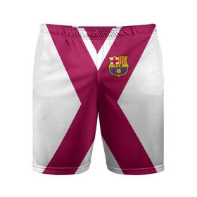 Мужские шорты 3D спортивные с принтом FC Barcelona X 2018 в городе Новоалтайск,  |  | fc | fc barcelona | fcb | fly emirates | ronaldo | абстракция | барселона | геометрия | зож | клуб | линии | месси | модные | мяч | реал мадрид | спорт | спортивные | тренды | футбол | футбольный клуб | эмблема