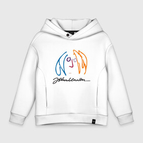 Детское худи Oversize хлопок с принтом Джон Ленон 2 в городе Новоалтайск, френч-терри — 70% хлопок, 30% полиэстер. Мягкий теплый начес внутри —100% хлопок | боковые карманы, эластичные манжеты и нижняя кромка, капюшон на магнитной кнопке | john lennon | the beatles | битлс | джон леннон