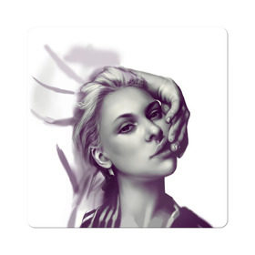 Магнит виниловый Квадрат с принтом Scarlett Johansson в городе Новоалтайск, полимерный материал с магнитным слоем | размер 9*9 см, закругленные углы | scarlett johansson | скарлет йохансон | скарлетт йоханссон