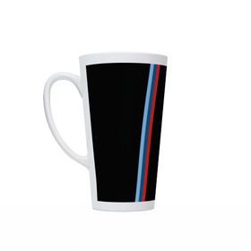 Кружка Латте с принтом Бмв | Bmw Black Collection в городе Новоалтайск, Белая керамика | Объем 480 мл; Высота 150 мм; Диаметр 90 мм | bmw | bmw motorsport | bmw performance | carbon | m | motorsport | performance | sport | бмв | карбон | моторспорт | спорт