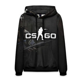 Мужская толстовка 3D с принтом CS GO в городе Новоалтайск, 100% полиэстер | двухслойный капюшон со шнурком для регулировки, мягкие манжеты на рукавах и по низу толстовки, спереди карман-кенгуру с мягким внутренним слоем. | cs go | компьютерная игра (шутер от первого лица) | культовая игра