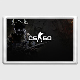 Магнит 45*70 с принтом CS GO в городе Новоалтайск, Пластик | Размер: 78*52 мм; Размер печати: 70*45 | cs go | компьютерная игра (шутер от первого лица) | культовая игра
