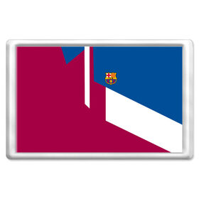 Магнит 45*70 с принтом FC Barcelona 2018 в городе Новоалтайск, Пластик | Размер: 78*52 мм; Размер печати: 70*45 | Тематика изображения на принте: fc | барселона | эмблема