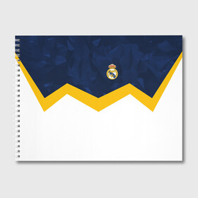 Альбом для рисования с принтом Real Madrid 2018 New в городе Новоалтайск, 100% бумага
 | матовая бумага, плотность 200 мг. | emirates | fc | real madrid | клуб | мяч | реал мадрид
