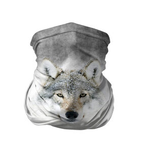 Бандана-труба 3D с принтом Wolf в городе Новоалтайск, 100% полиэстер, ткань с особыми свойствами — Activecool | плотность 150‒180 г/м2; хорошо тянется, но сохраняет форму | animal | snow | волк | животные | снег | хищник