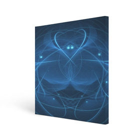 Холст квадратный с принтом Blue fractal в городе Новоалтайск, 100% ПВХ |  | Тематика изображения на принте: art | background | beautiful | color | festive | fractal | lines | photo | picture | smooth | strange | style