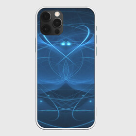 Чехол для iPhone 12 Pro Max с принтом Blue fractal в городе Новоалтайск, Силикон |  | art | background | beautiful | color | festive | fractal | lines | photo | picture | smooth | strange | style