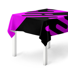 Скатерть 3D с принтом Pink geometry в городе Новоалтайск, 100% полиэстер (ткань не мнется и не растягивается) | Размер: 150*150 см | abstraction | engine | pattern | абстракция | геометрия | графики | движение | краска | текстура | чертежи | штрихи