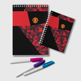 Блокнот с принтом Manchester United 2018 Sport в городе Новоалтайск, 100% бумага | 48 листов, плотность листов — 60 г/м2, плотность картонной обложки — 250 г/м2. Листы скреплены удобной пружинной спиралью. Цвет линий — светло-серый
 | Тематика изображения на принте: emirates | fc | manchester united | абстракция | геометрия | зож | клуб | линии | манчестер юнайтед | модные | мяч | россии | спорт | спортивные | стиль | тренды | футбол | футбольный клуб | экстрим | эмблема
