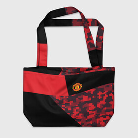 Пляжная сумка 3D с принтом Manchester United 2018 Sport в городе Новоалтайск, 100% полиэстер | застегивается на металлическую кнопку; внутренний карман застегивается на молнию. Стенки укреплены специальным мягким материалом, чтобы защитить содержимое от несильных ударов
 | emirates | fc | manchester united | абстракция | геометрия | зож | клуб | линии | манчестер юнайтед | модные | мяч | россии | спорт | спортивные | стиль | тренды | футбол | футбольный клуб | экстрим | эмблема