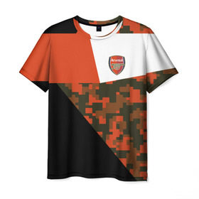 Мужская футболка 3D с принтом FC Arsenal 2018 Sport в городе Новоалтайск, 100% полиэфир | прямой крой, круглый вырез горловины, длина до линии бедер | fc | fc arsenal | fly emirates | ronaldo | абстракция | арсен  ал | геометрия | зож | клуб | линии | мода | модные | мяч | реал | спорт | спортивные | стиль | тренды | футбол | футбольный клуб | экстрим | эмблема