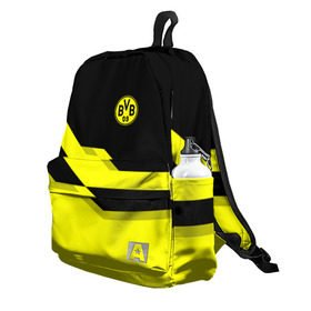 Рюкзак 3D с принтом FC Borussia Dortmund 2018 в городе Новоалтайск, 100% полиэстер | лямки с регулируемой длиной, сверху петелька, чтобы рюкзак можно было повесить на вешалку. Основное отделение закрывается на молнию, как и внешний карман. Внутри два дополнительных кармана, один из которых закрывается на молнию. По бокам два дополнительных кармашка | Тематика изображения на принте: боруссия | дортмунд