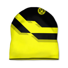 Шапка 3D с принтом FC Borussia Dortmund 2018 в городе Новоалтайск, 100% полиэстер | универсальный размер, печать по всей поверхности изделия | боруссия | дортмунд