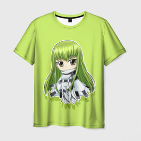 Мужская футболка 3D с принтом Code Geass - С.С. в городе Новоалтайск, 100% полиэфир | прямой крой, круглый вырез горловины, длина до линии бедер | гиас | код гиас | лилуш | сиси
