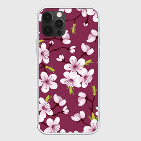 Чехол для iPhone 12 Pro Max с принтом Сакура в городе Новоалтайск, Силикон |  | Тематика изображения на принте: vppdgryphon | арт | вишня | сакура | цветные | цветок | цветы | япония