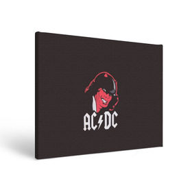 Холст прямоугольный с принтом Чёрт AC/DC в городе Новоалтайск, 100% ПВХ |  | ac dc | acdc | ангус янг | блюз рок | крис слэйд | рок группа | рок н ролл | стиви янг | хард рок | эксл роуз