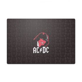 Пазл магнитный 126 элементов с принтом Чёрт AC/DC в городе Новоалтайск, полимерный материал с магнитным слоем | 126 деталей, размер изделия —  180*270 мм | Тематика изображения на принте: ac dc | acdc | ангус янг | блюз рок | крис слэйд | рок группа | рок н ролл | стиви янг | хард рок | эксл роуз