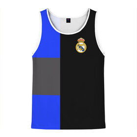 Мужская майка 3D с принтом Real Madrid 2018 Black Version в городе Новоалтайск, 100% полиэстер | круглая горловина, приталенный силуэт, длина до линии бедра. Пройма и горловина окантованы тонкой бейкой | emirates | fc | real madrid | клуб | мяч | реал мадрид